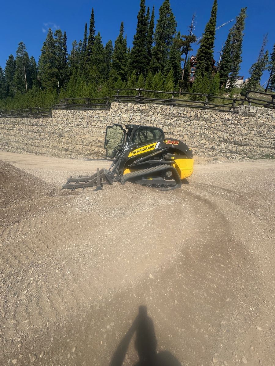 Grading /Dirt Work for R&H Homes in Bozeman, MT