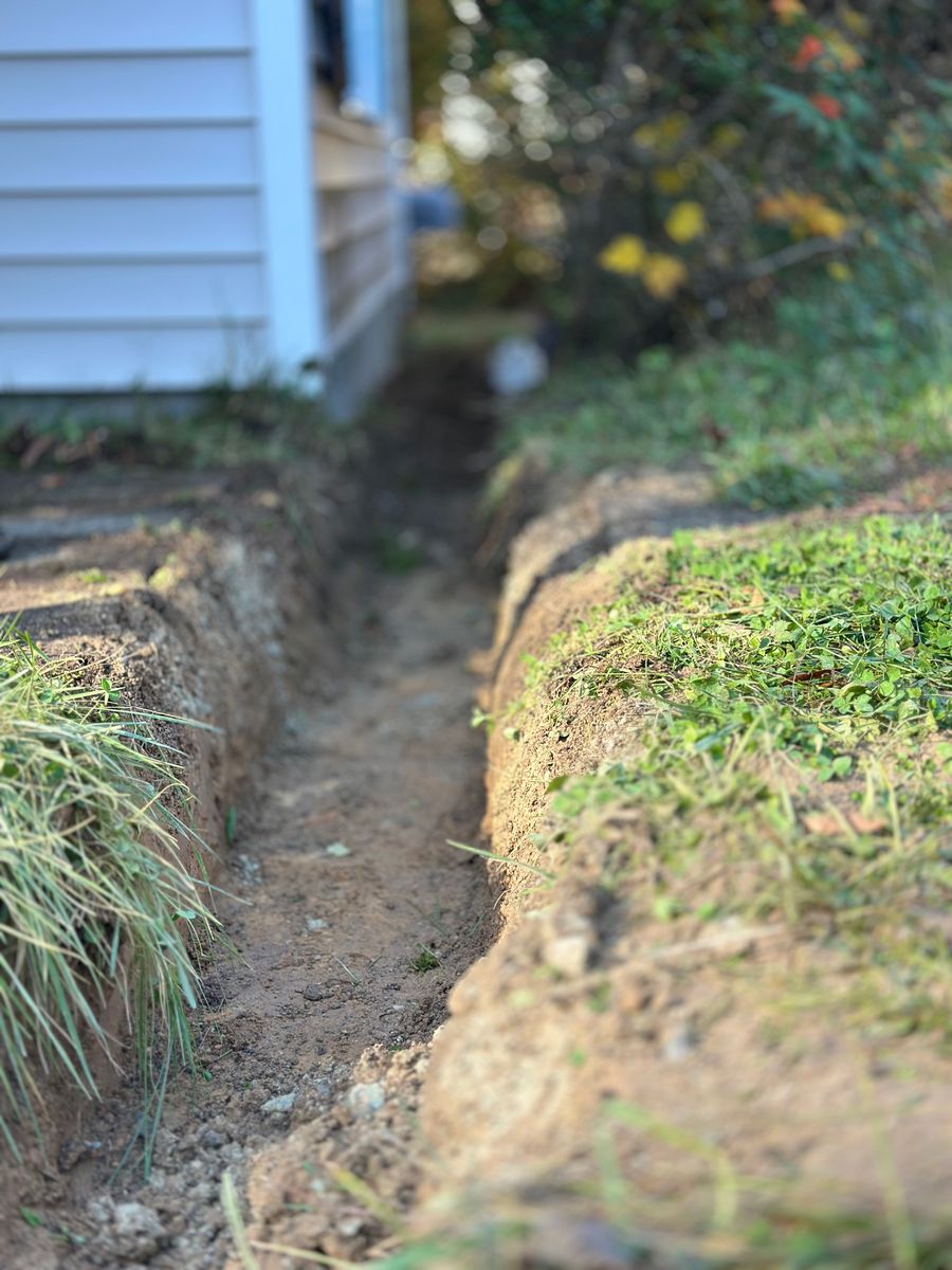 Trench Dig Outs for Vazquez Crawlspace Services LLC in Durham, NC