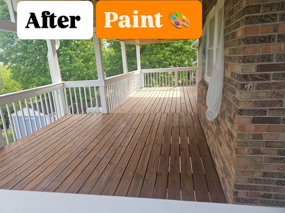 Deck Staining and Sealing for DB Pro Painting in Telford, TN