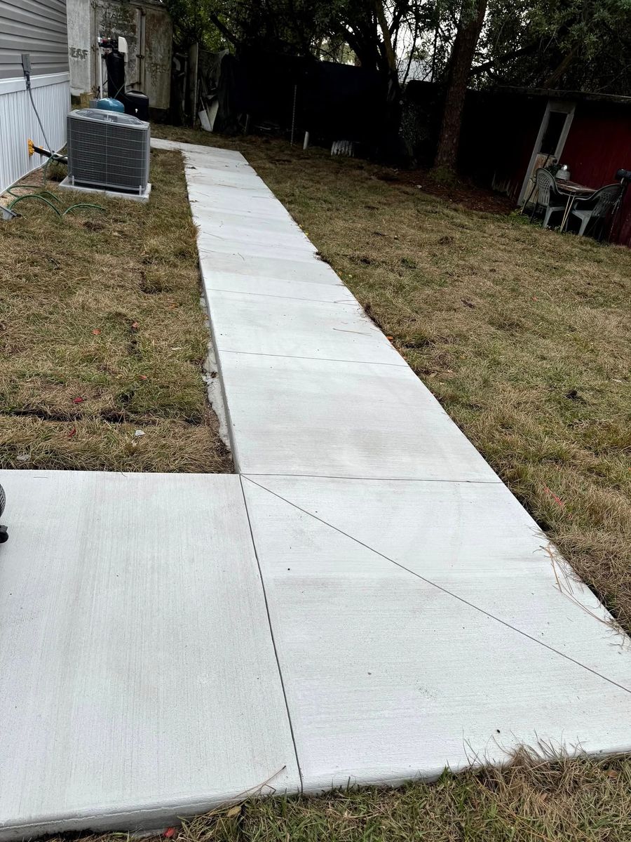Sidewalk Installation for Cann's Concrete and Construction in Coopersburg, PA