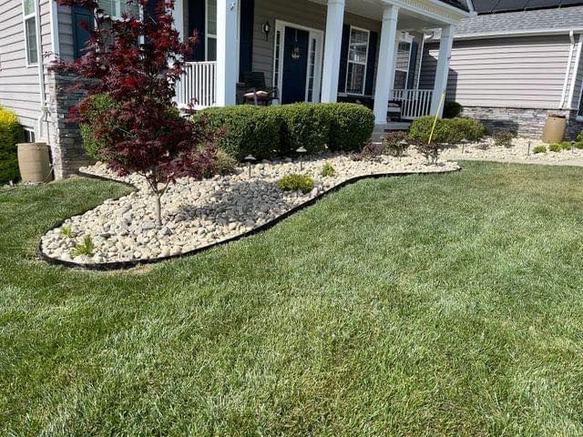 Rock Installation for Hurley's Cutz in Saint Leonard, MD