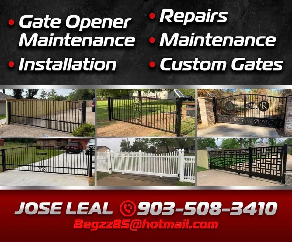 Gate Installation for R & R Metal Works in Tyler, TX
