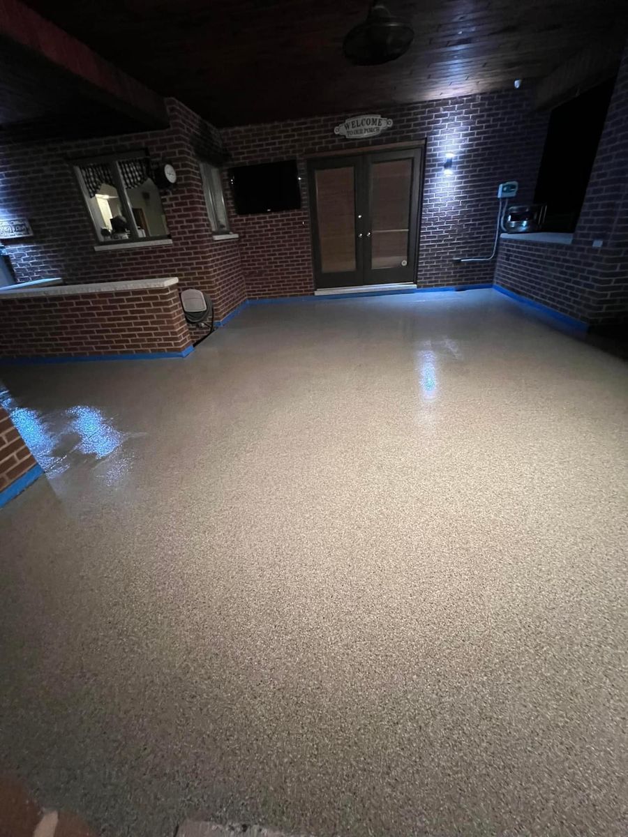 Epoxy Floor Coatings for Texas Curb N Borders in Houston, TX