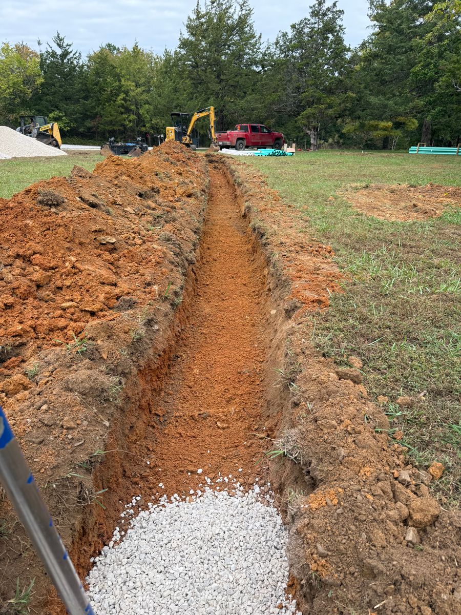 Site Preparation for Boyd Septic & Utility LLC in West Fork, AR