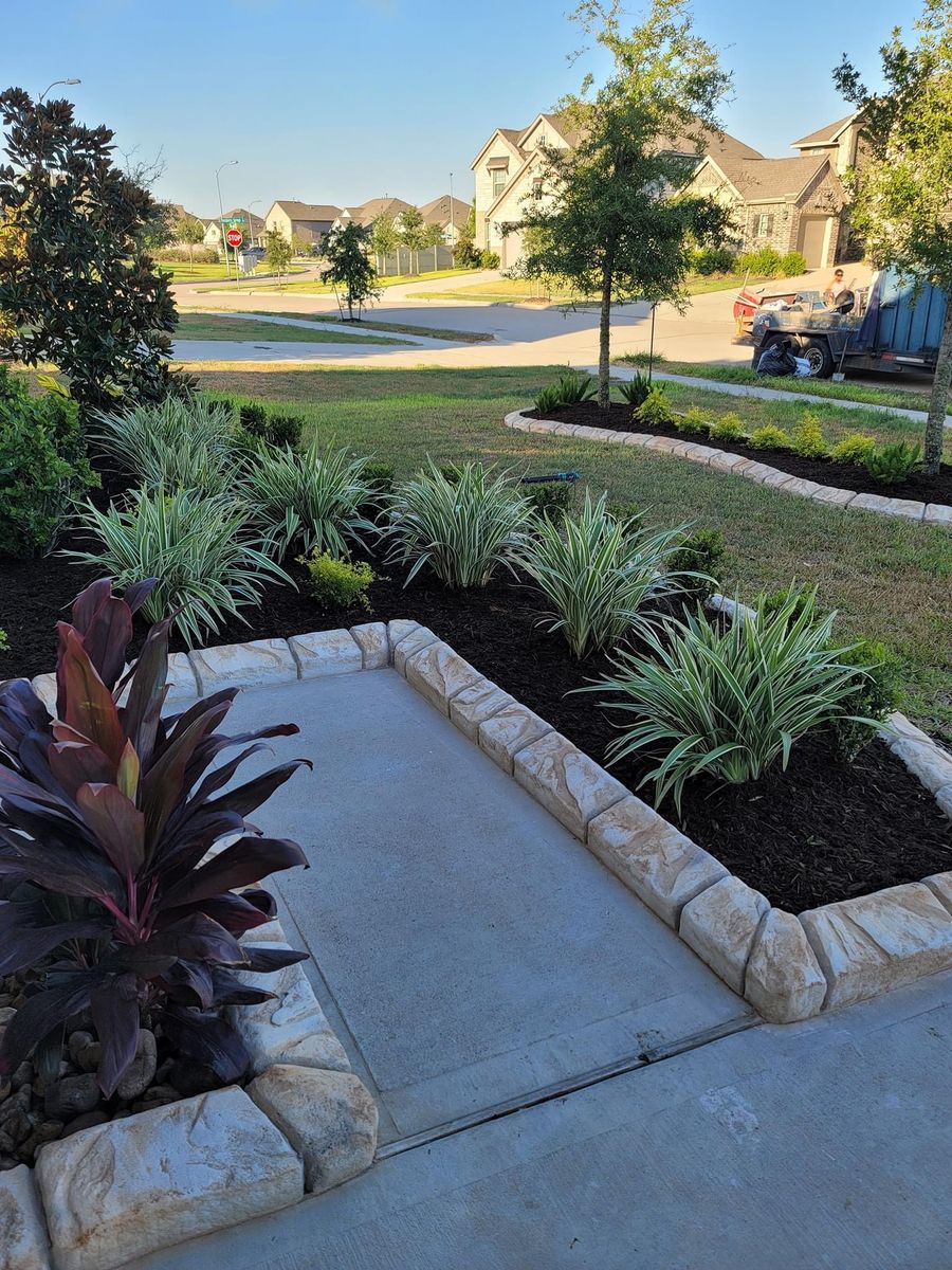 Landscaping for Texas Curb N Borders in Houston, TX