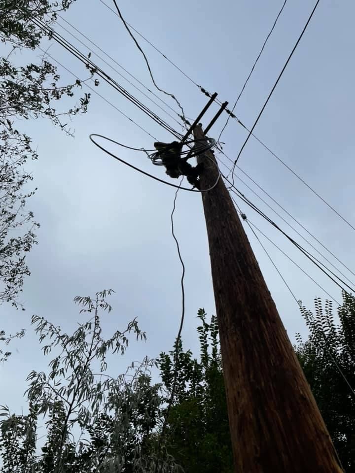 Aerial Communications Construction  for Hammons Construction LLC in Eugene, OR