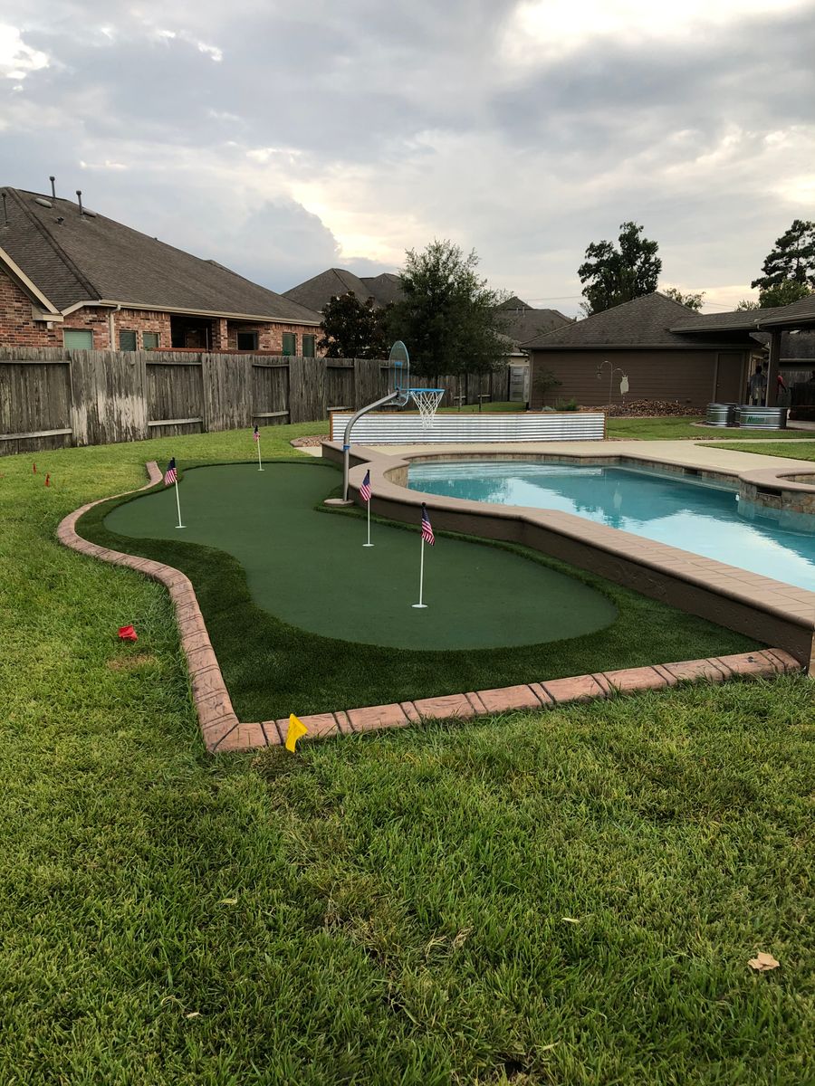 Pool Remodels for Texas Curb N Borders in Houston, TX