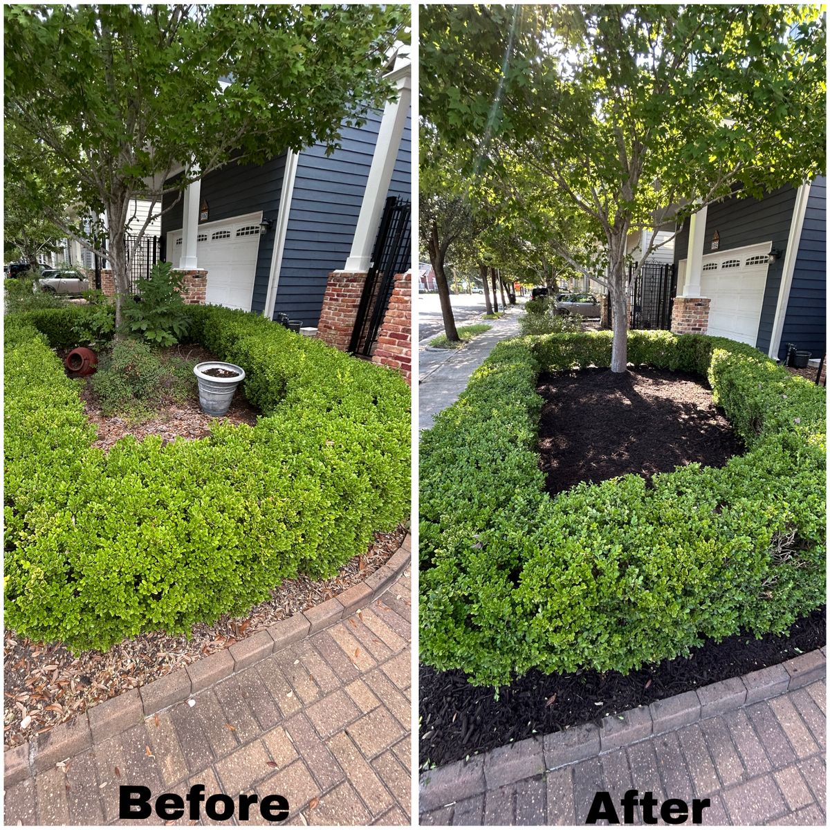 Mulch Installation for Faith LEC Services LLC in Houston, TX