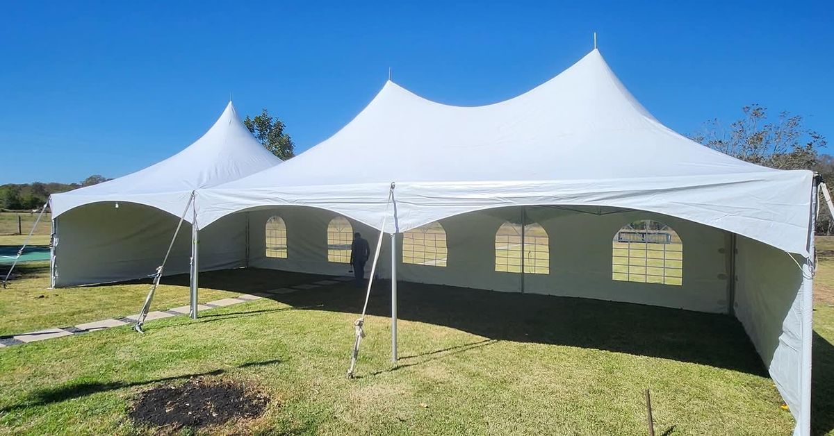 High Peak Commercal Tent Rentals for S&B Magic Rentals, LLC in Houston, TX