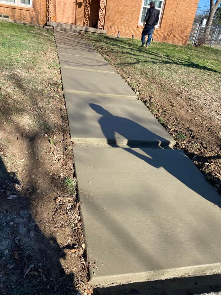 Sidewalk Installation for Texasboyz concrete in Plano, TX