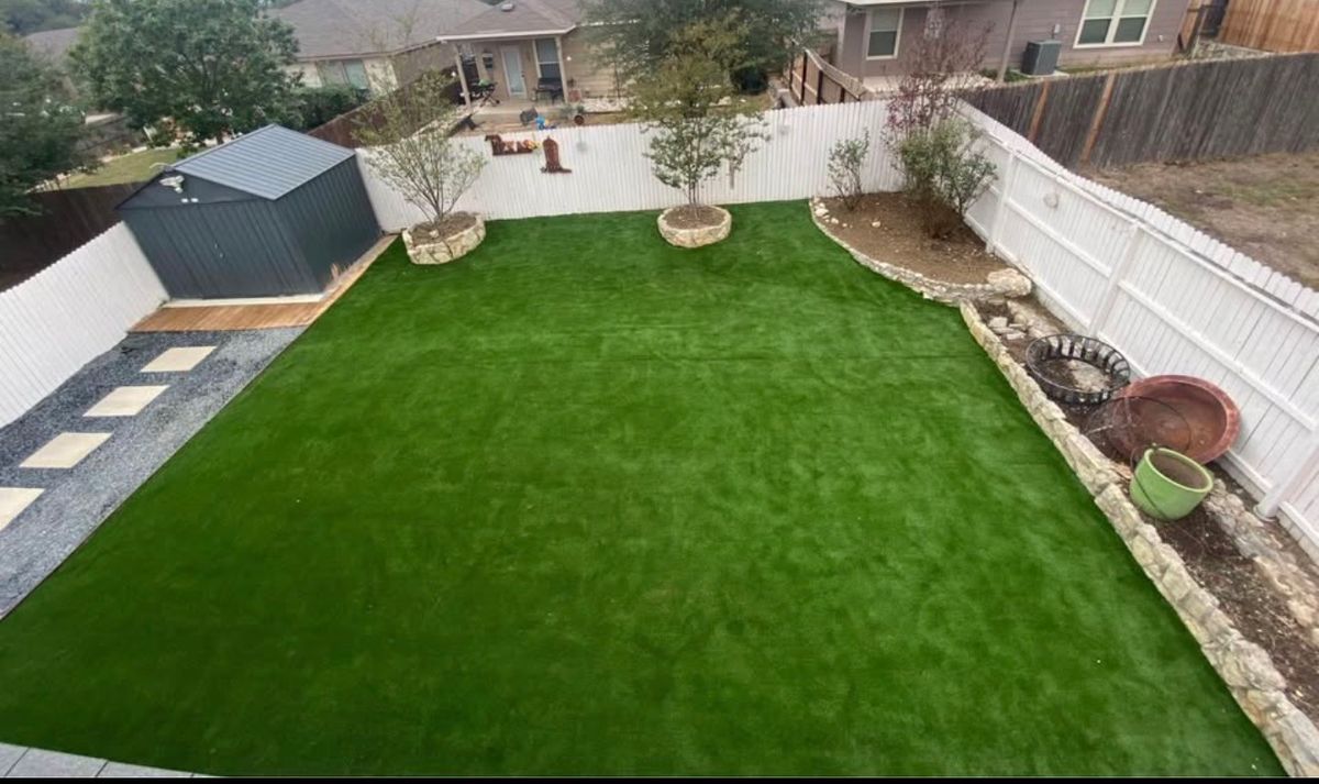 Turf Installation for Creative Edge Co. in San Antonio, TX