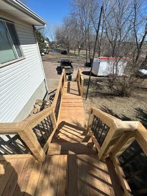 Deck Installation for Daggett Construction in Sioux Falls, SD