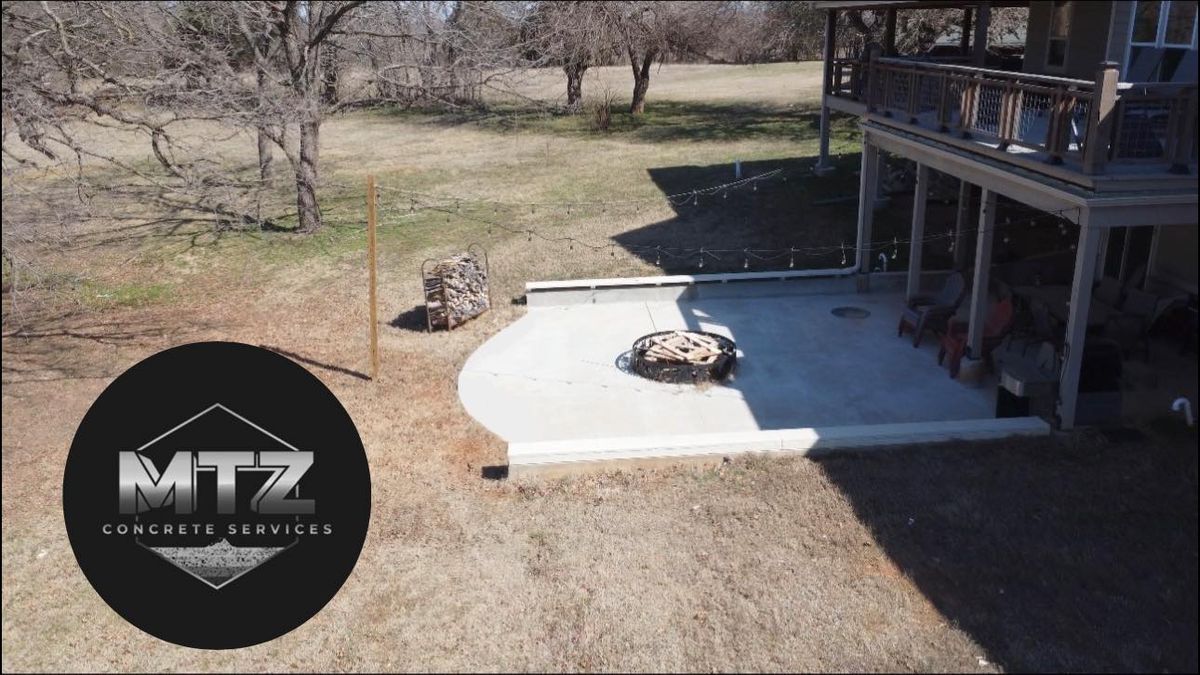 Patio Design & Installation for MTZ Concrete Services in Tulsa, OK