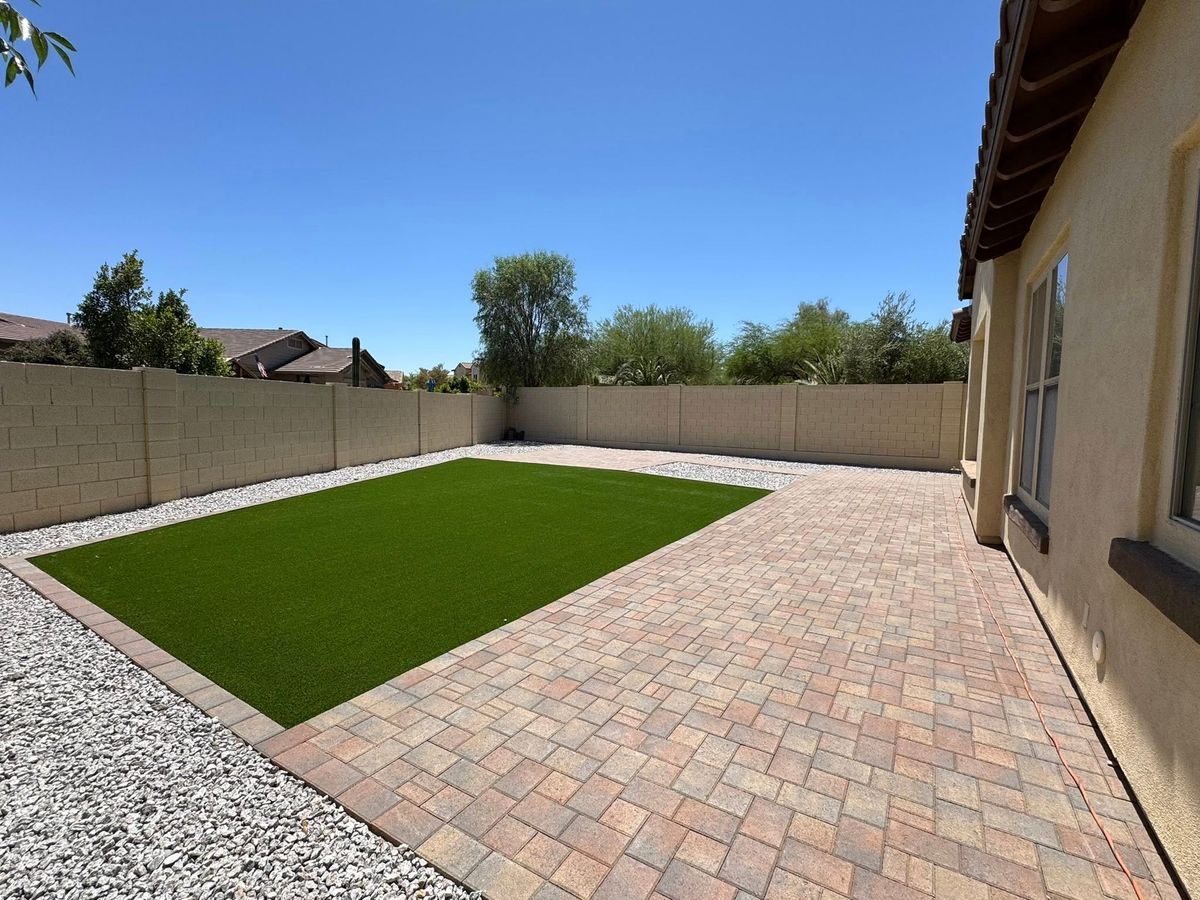 Residential Artificial Turf Installation for Kanelo's Hardscape and Landscape Services in Buckeye, AZ