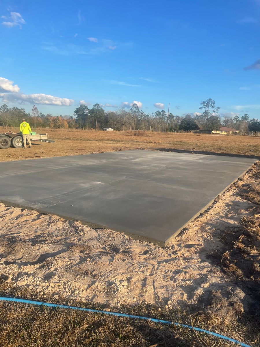 Concrete for Cameron Enterprises in Live Oak, FL
