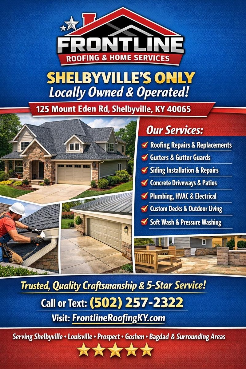 Other Services for Frontline Roofing & Home Services in Shelbyville, KY