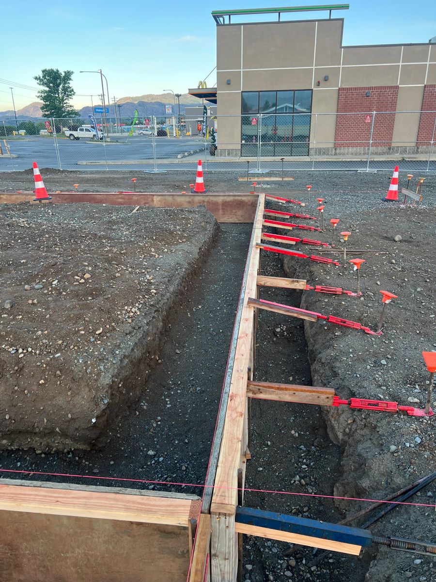 Site Preparation & foundation dig outs for Seymour Excavating in Omak, WA