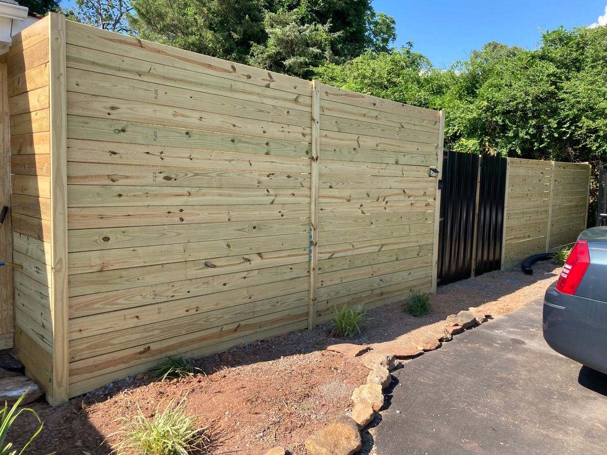 FENCING for Cisco Kid Landscaping Inc. in Lincolnton, NC