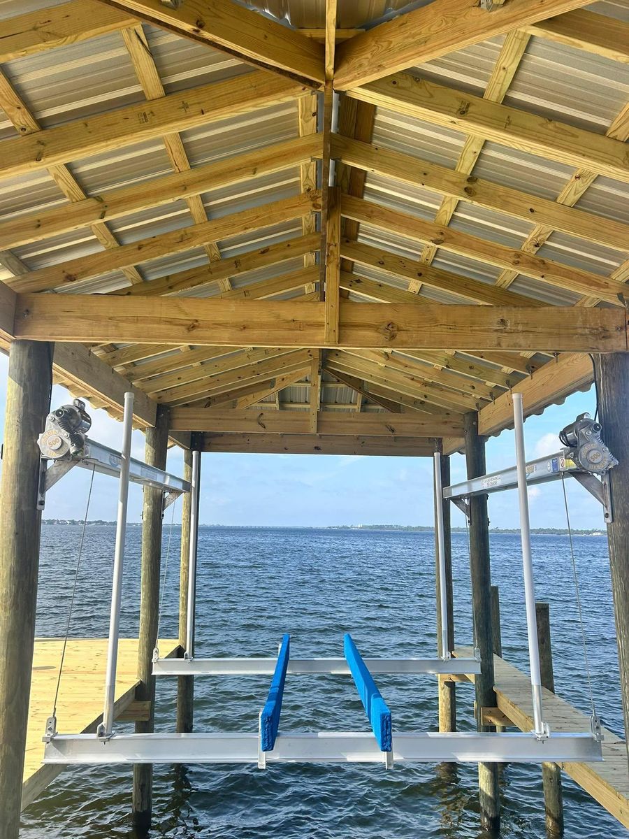 Boat lifts/ Boat house for J&H Land and Marine in Panama City, FL