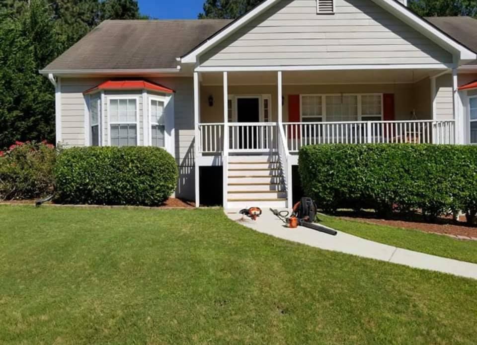 Gutter Cleaning and gutter cover installation for Adams Landscape Management Group LLC. in Loganville, GA