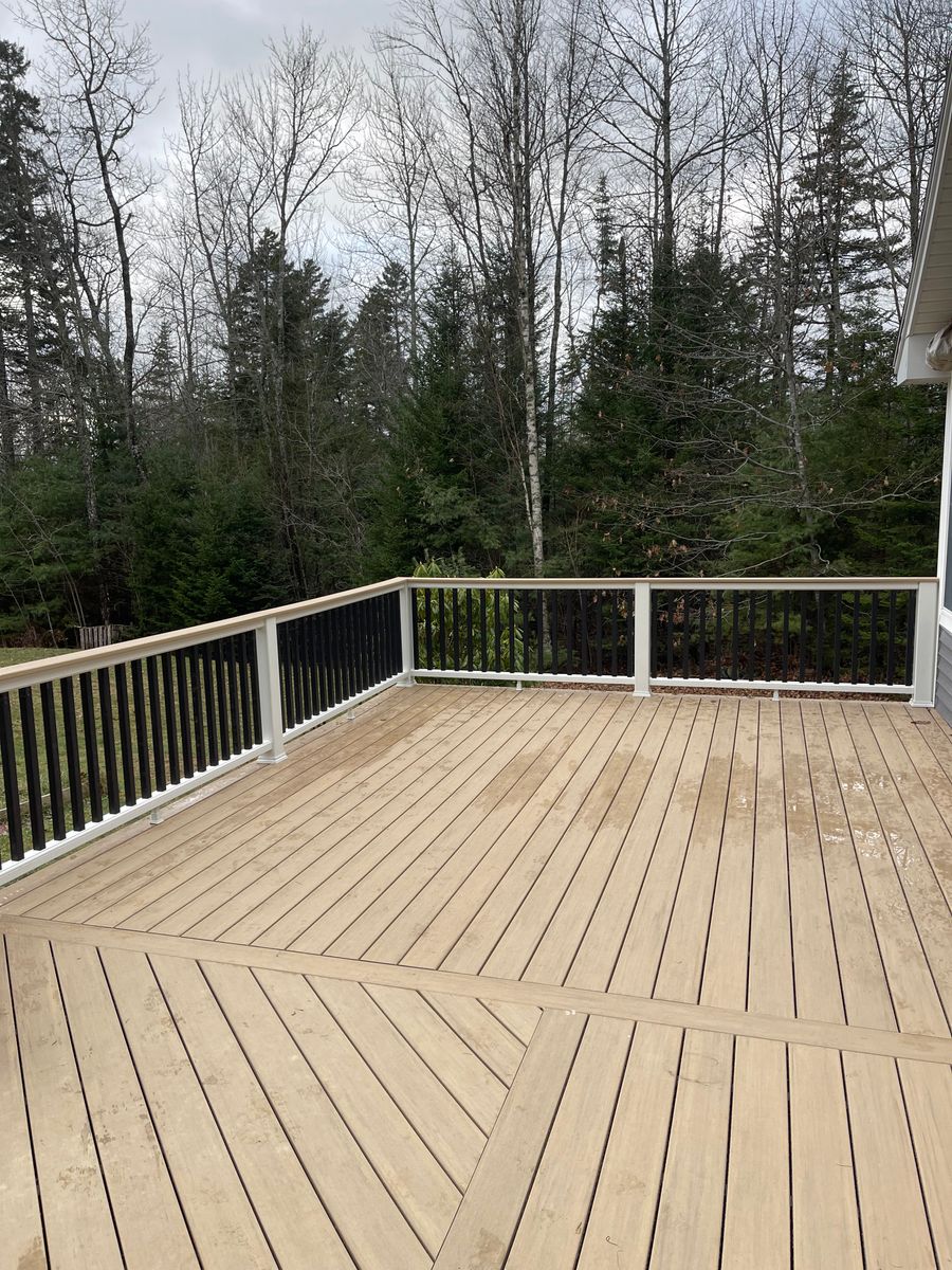 Deck Installation for True North Home Services in Brewer, ME