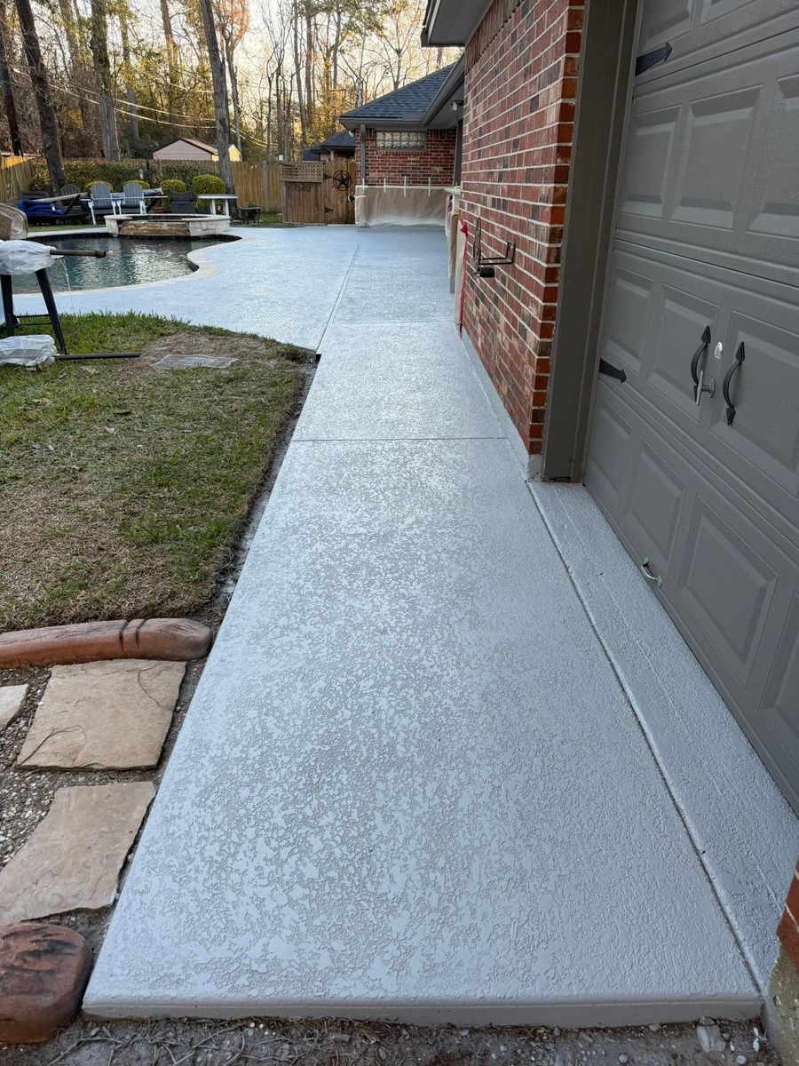Pool & Patio Restoration for Texas Curb N Borders in Houston, TX