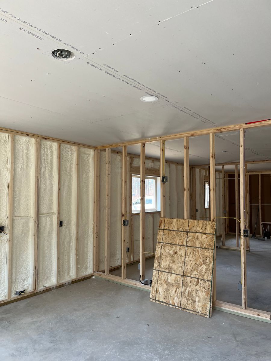 New Home Construction Spray Foam Insulation for Schwartz Spray Foam Services in Osseo, WI