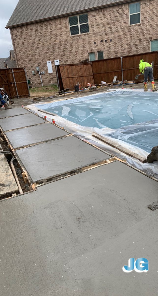 Concrete patios for JQ Concrete in Blue Ridge, TX