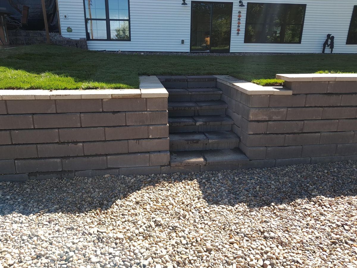 Retaining Wall Construction for Jamco in Monticello, MN