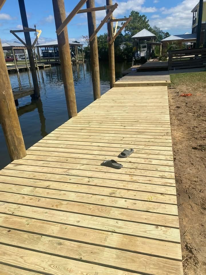 Pier Construction for Coastal Marine Construction in Bay St. Louis, MS