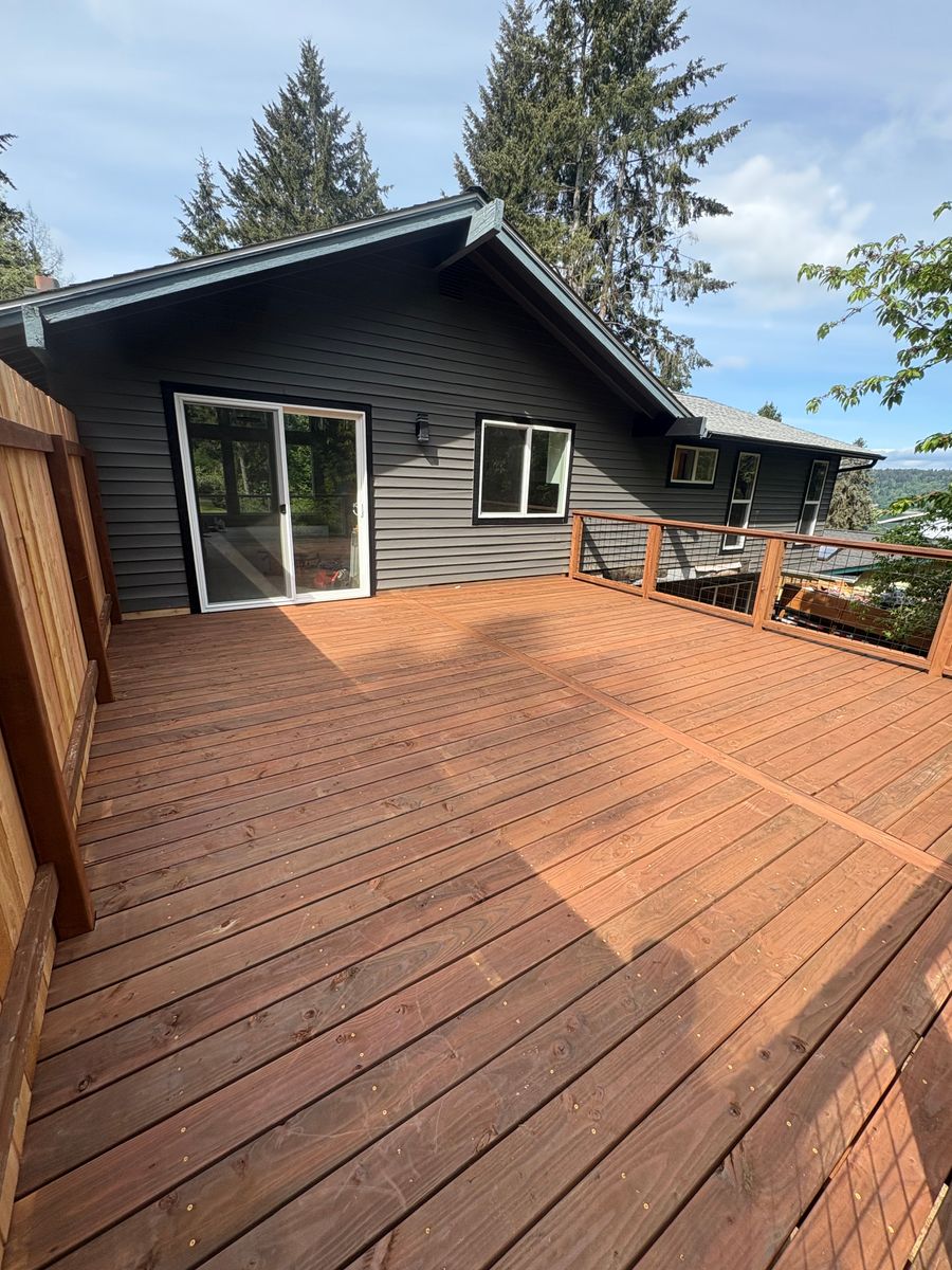 Deck and Patio Construction for NWP Construction Co. in Gig Harbor, WA
