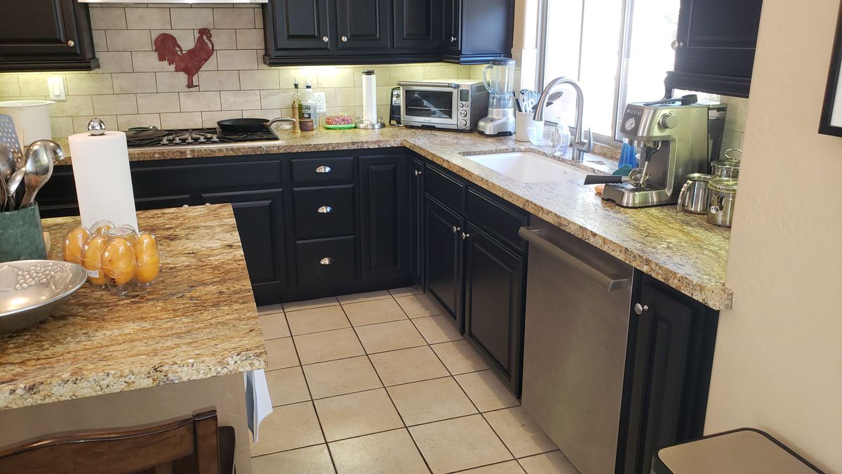 Kitchen Cabinet Repainting for Mr Painting Houses LLC in Laveen Village, AZ