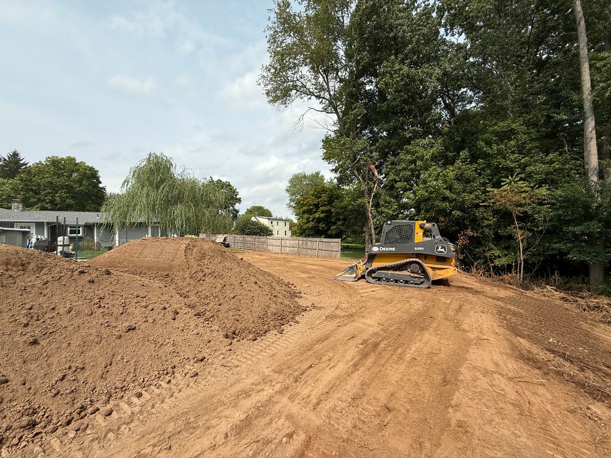 Land Clearing & Yard Expansion for Lennon Land Management in Suffield, CT