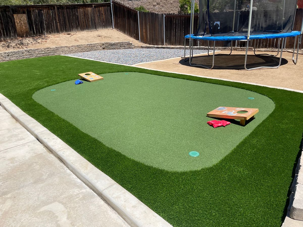 Artificial Turf Installation for Aidan Jade Landscaping in Riverside County, CA