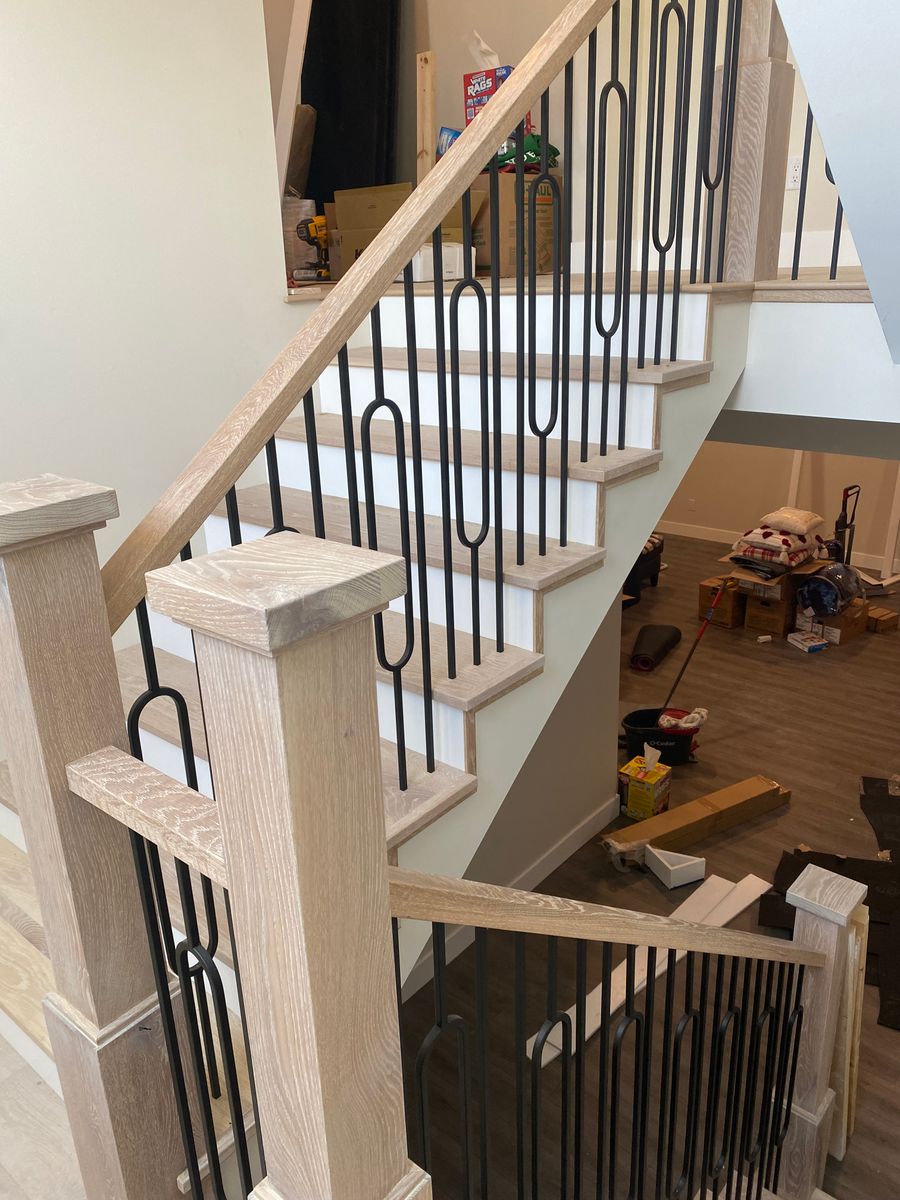 Finished stairs for Blair Construction & Home Improvement in St. Charles, MO