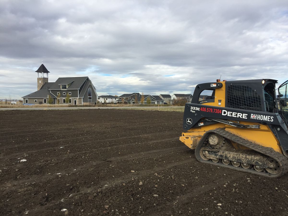 Grading /Dirt Work for R&H Homes in Bozeman, MT
