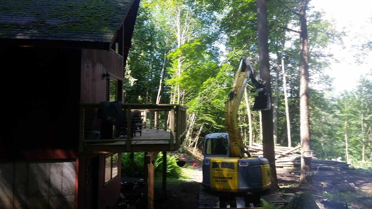 Dangerous Tree Removal for Andy Naylor Excavation in Stowe, VT