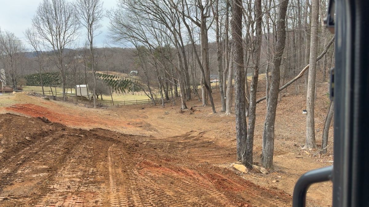 Tree Removal for Old South Grading in Glade Valley, NC