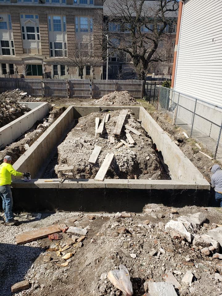 Concrete Slab Construction for Kadosh Construction in Chicago, IL