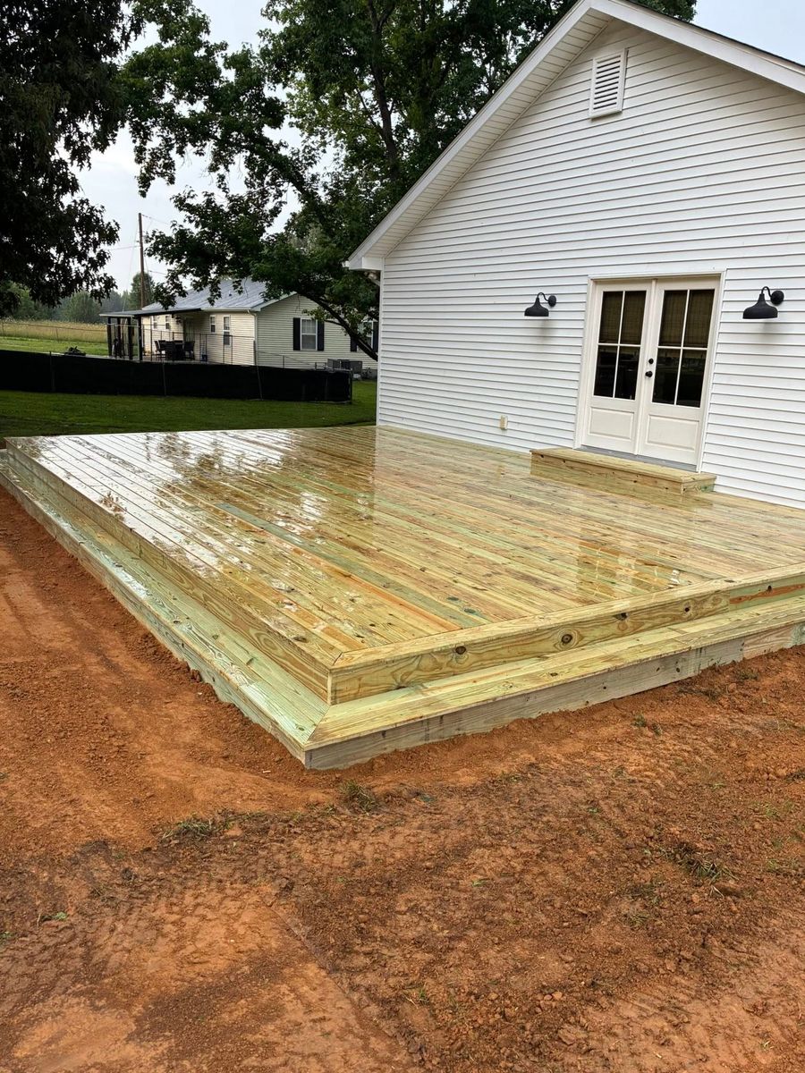 Deck & Patio Installation for Nick’s Quality Construction in Springville, TN