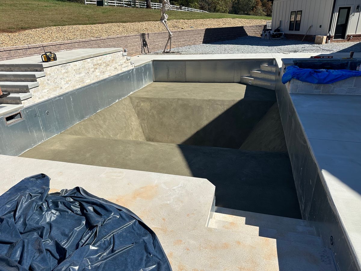 Pool Concrete Work for ZRS Pools and Construction in Granite Falls, NC