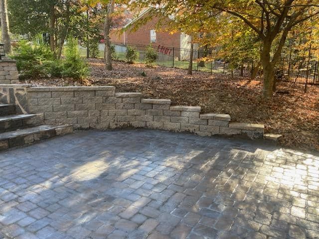 Retaining Wall Construction for Paradise Landscaping and Tree Service in Greenville, SC