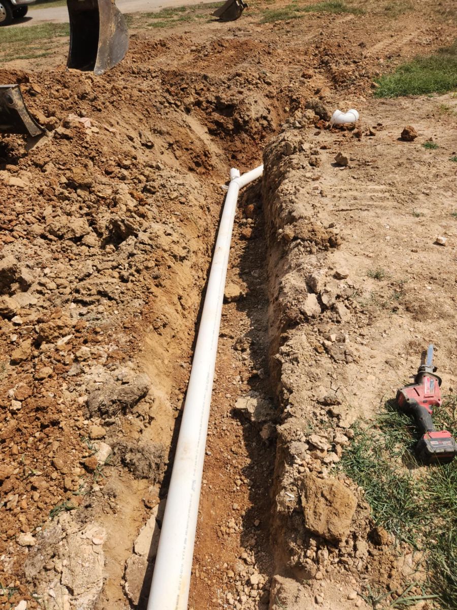 Trenching & Drainage Systems for West TN Dirt Works in Lexington, TN