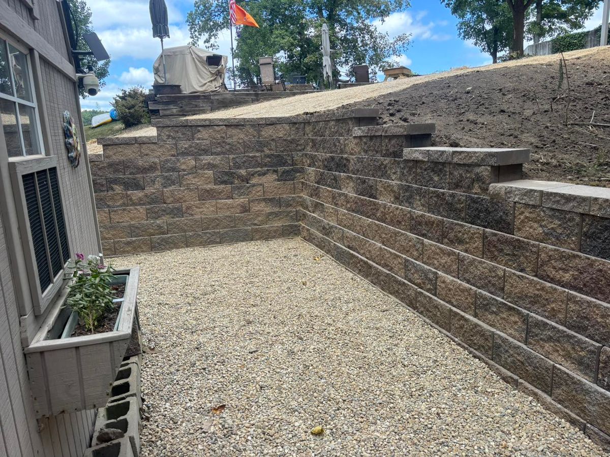 Hardscape Installation for Moon’s Lawn Service and Landscaping in Pana, IL
