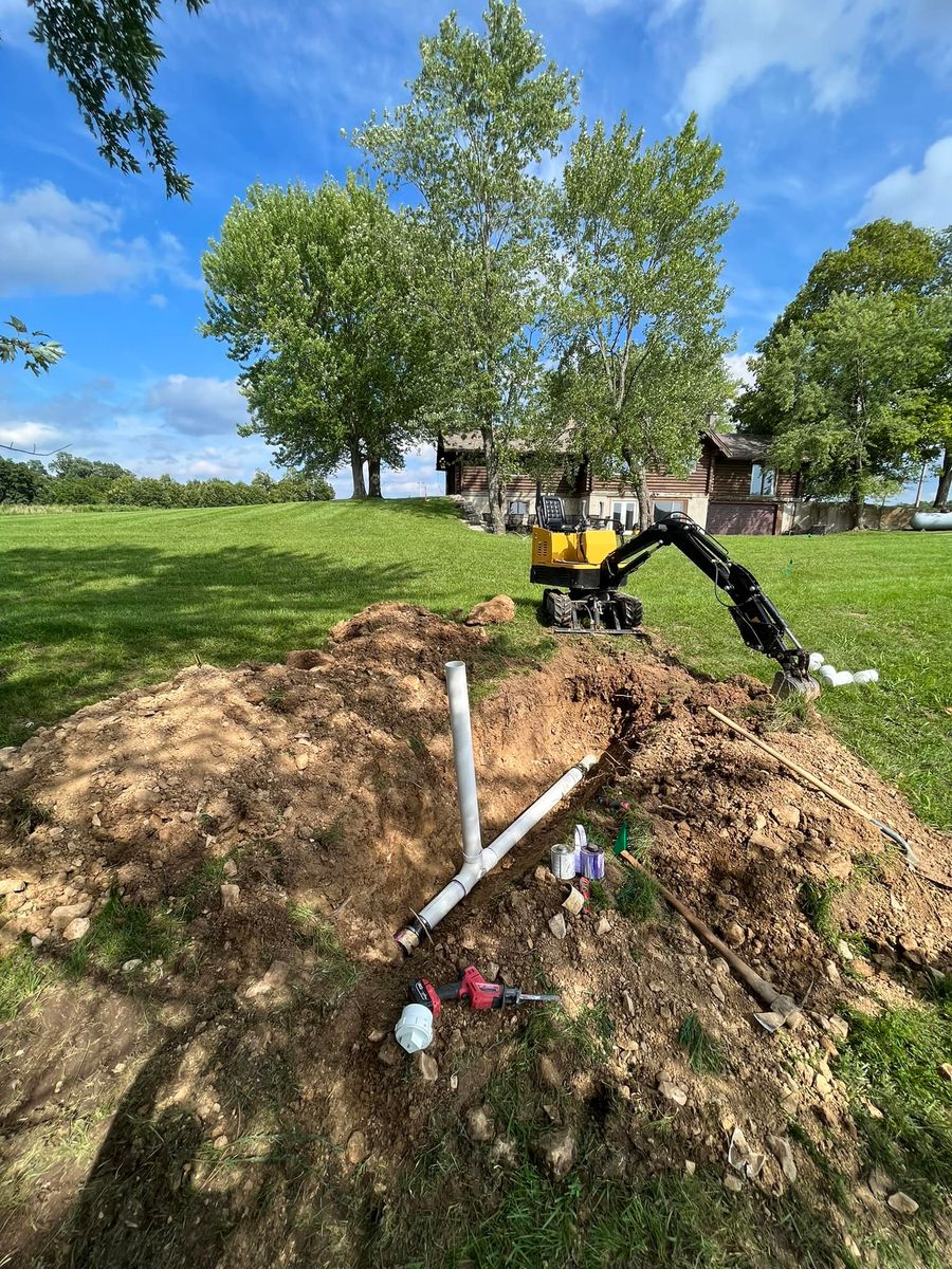 Excavation for Blackwood Plumbing LLC in Warrenton, MO