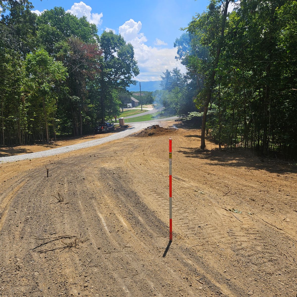 Site Preparation for Bledsoe & Sons Excavating and Developing in Dandridge, TN