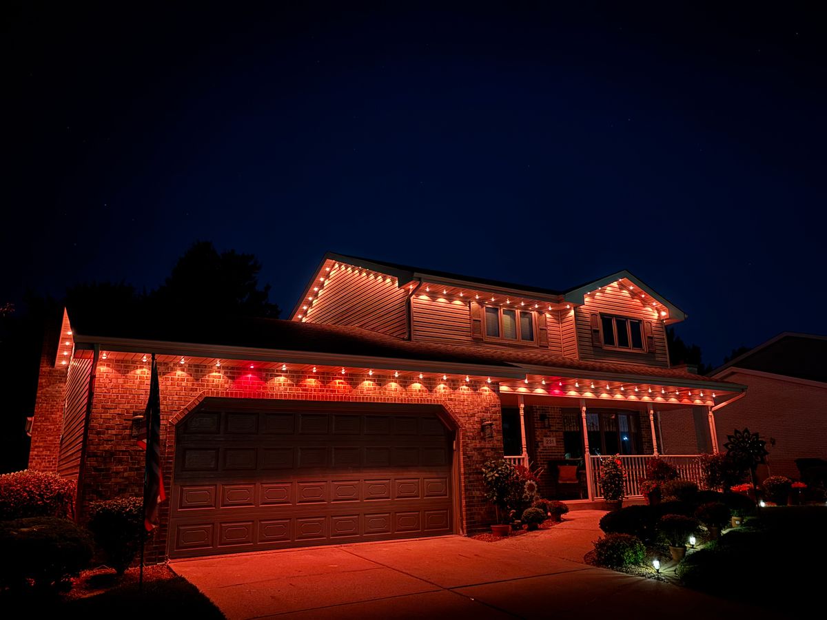 Permanent Outdoor Lighting for Risner Construction in De Motte, IN
