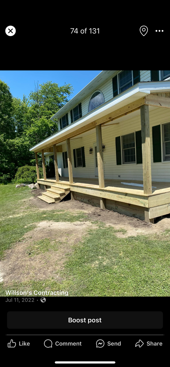 Deck & Patio Installation for Willson's Contracting in Davison, MI