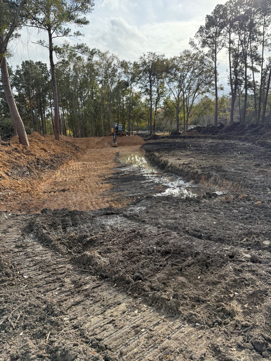 Land Clearing for Earthworks Septic LLC in Albany, Georgia