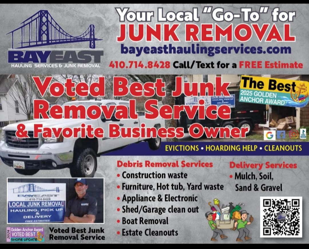 Hauling for Bay East Hauling Services & Junk Removal in Grasonville, MD